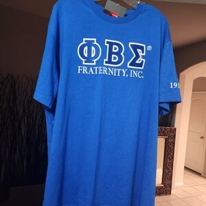 Phi Beta Sigma Fraternity Blue Short-Sleeve XL Tee